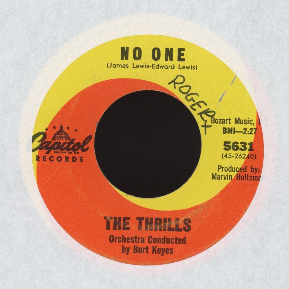 The Thrills - No One on Capitol Northern Soul 45