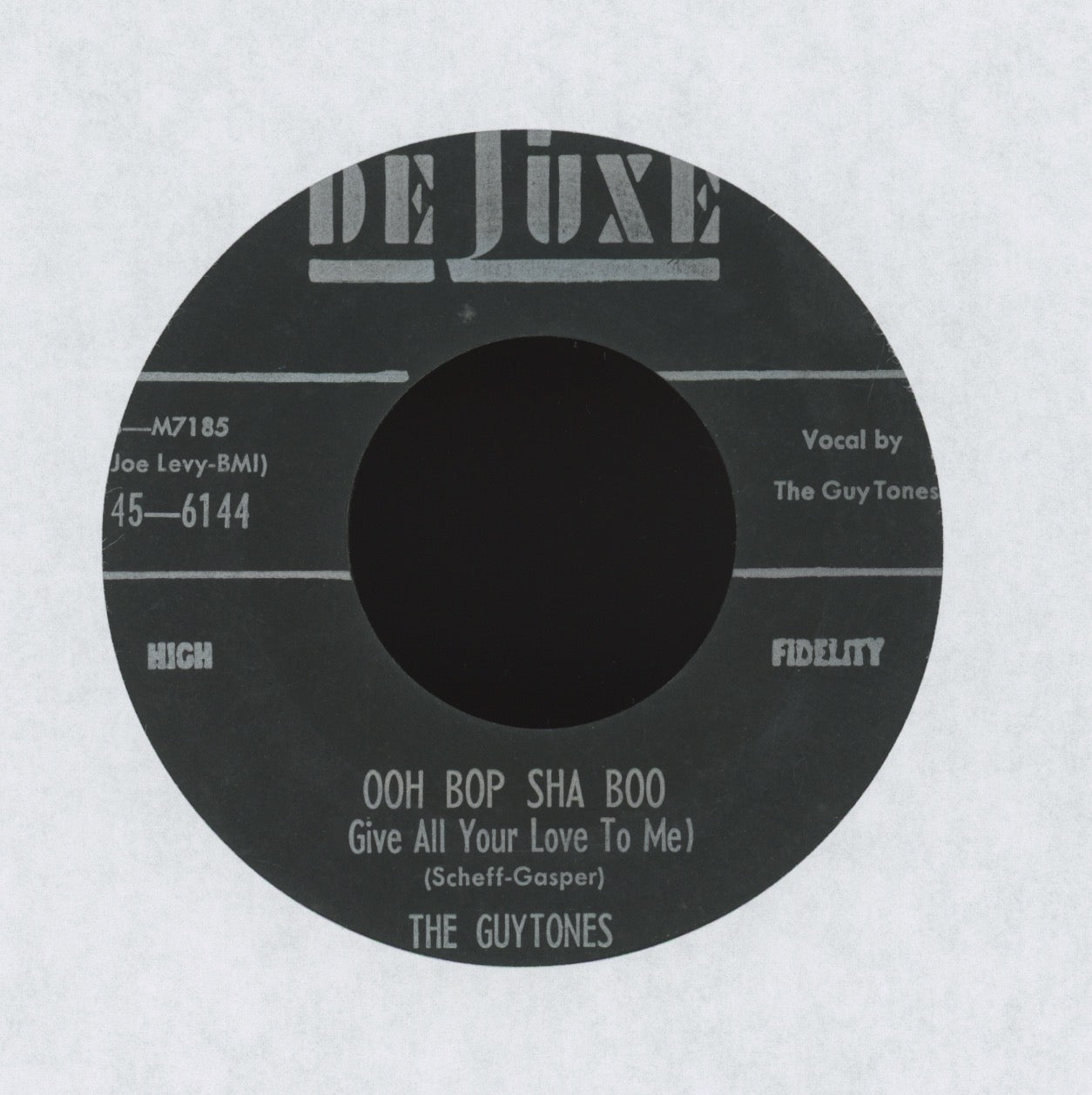 The Guytones - Ooh Bop Sha Boo (Give All Your Love To Me) on DeLuxe R&B Doo Wop 45