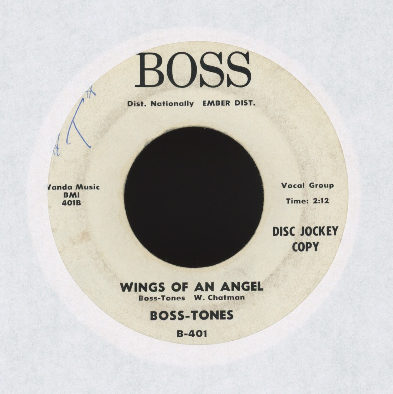 Boss-Tones - Mope-Itty Mope on Boss Promo R&B Doo Wop 45