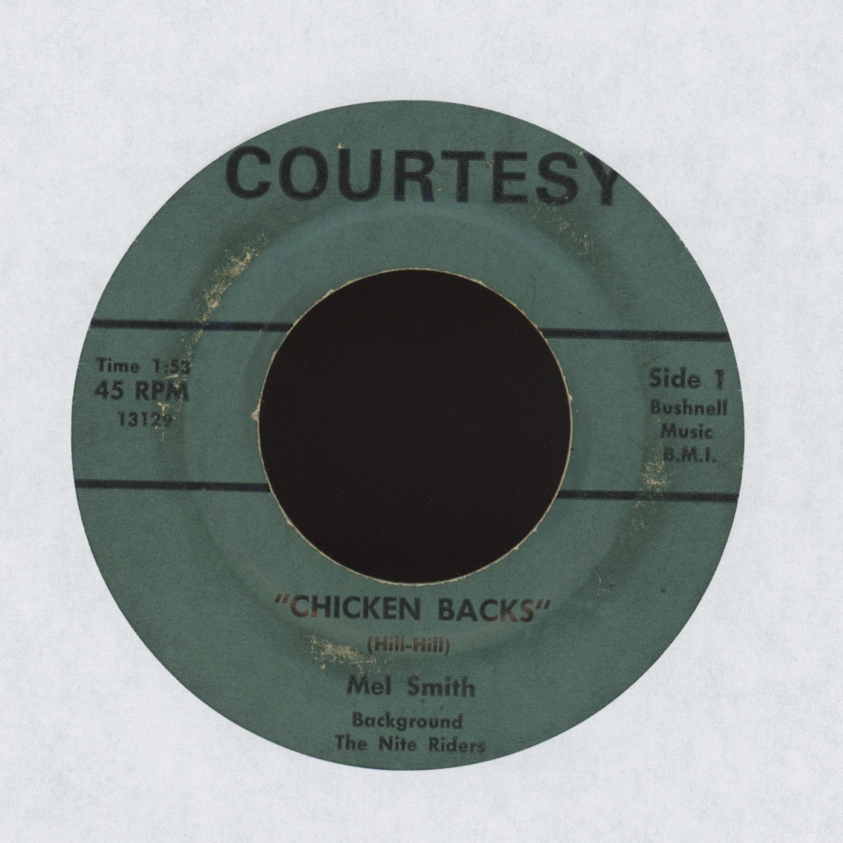 Melvin Smith - Chicken Backs / Love Is Gone on Courtesy Records R&B Ro