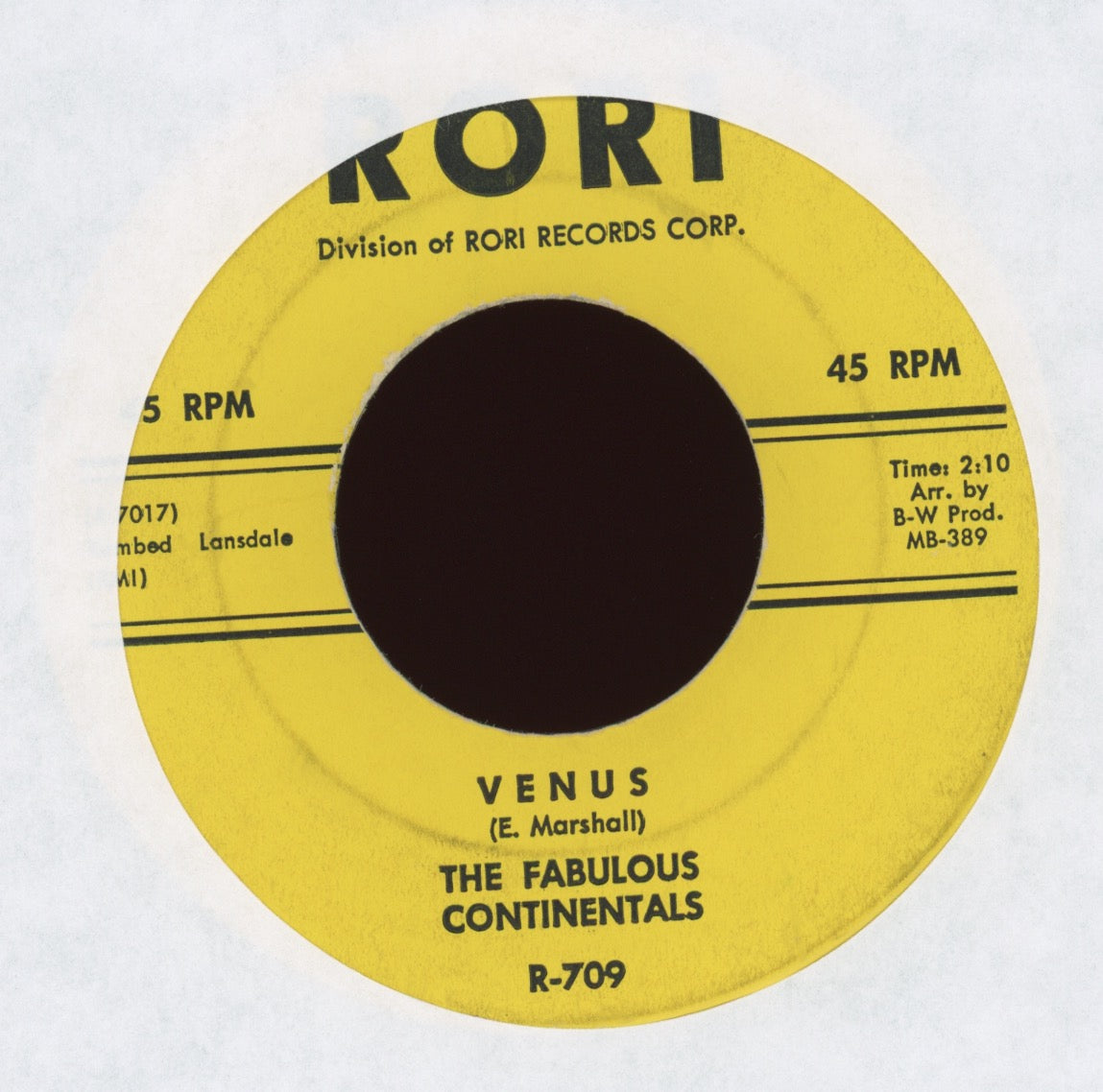 Fabulous Continentals - Breakin' Up on Rori