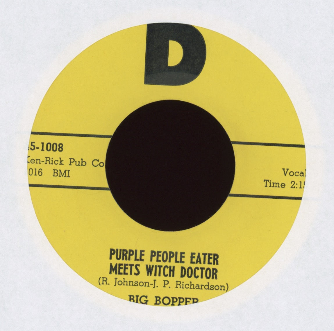 Big Bopper - Chantilly Lace on D First Press