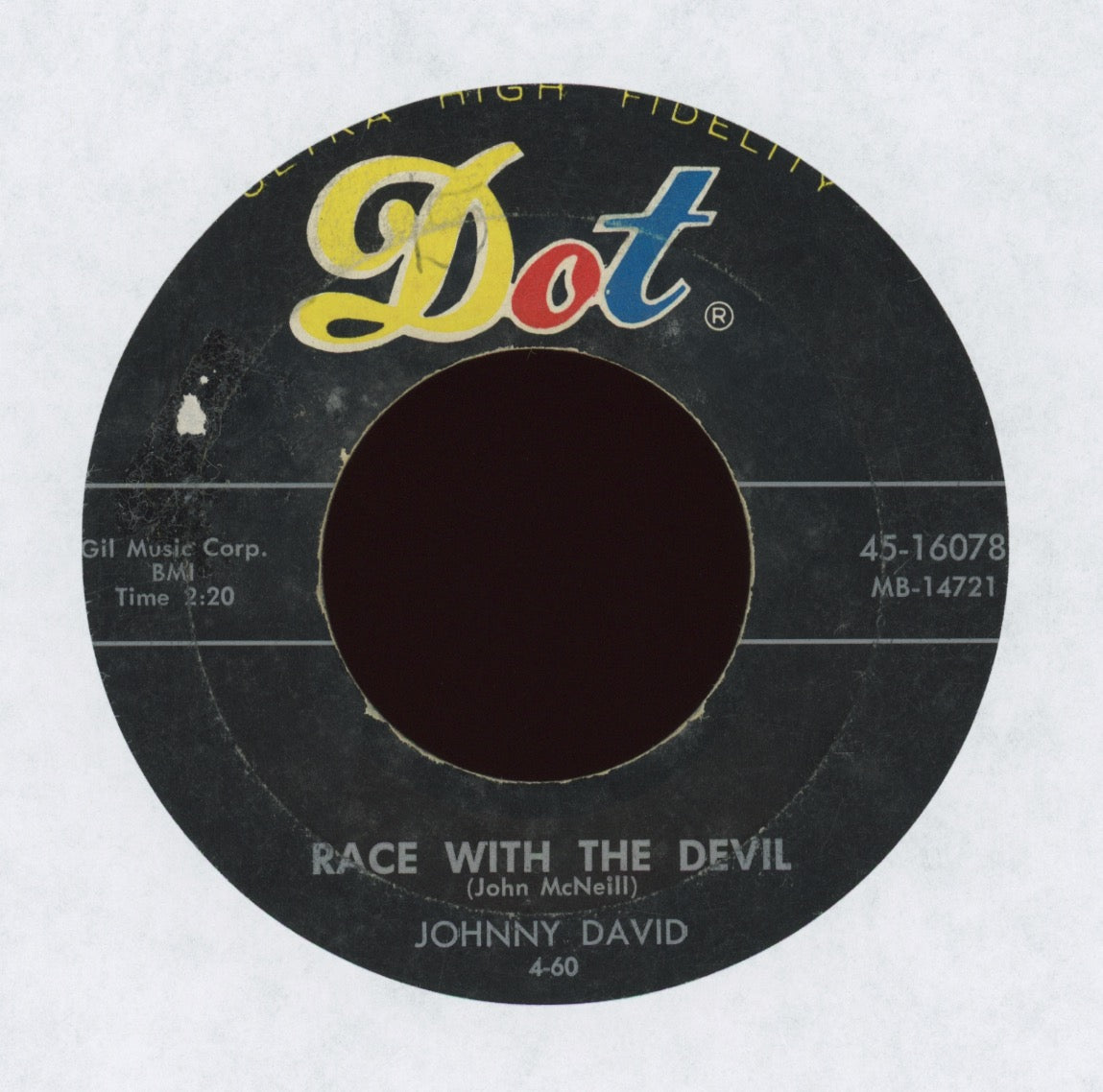 Johnny David - Race With The Devil on Dot