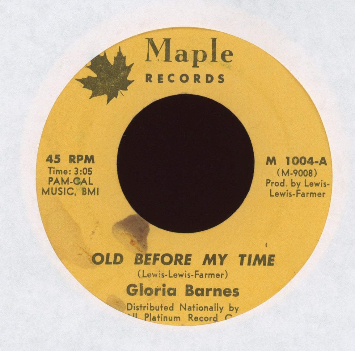 Gloria Barnes - I'll Call You Back Later on Maple Rare Original