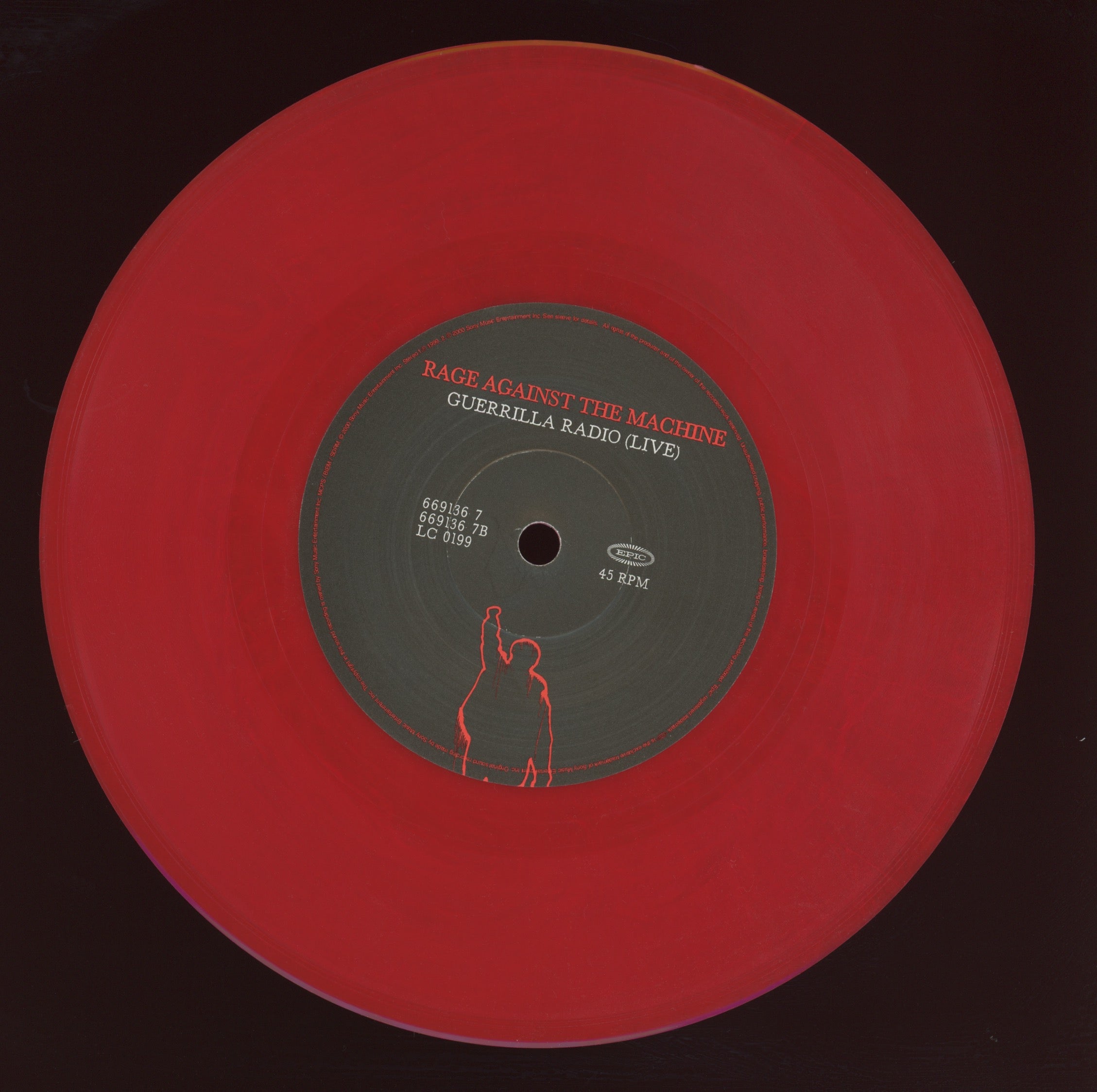 Rage Against The Machine - Sleep Now In The Fire on Epic UK Ltd Red Vinyl
