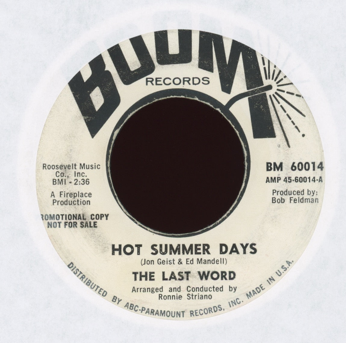 The Last Words - Bidin' My Time on Boom Promo