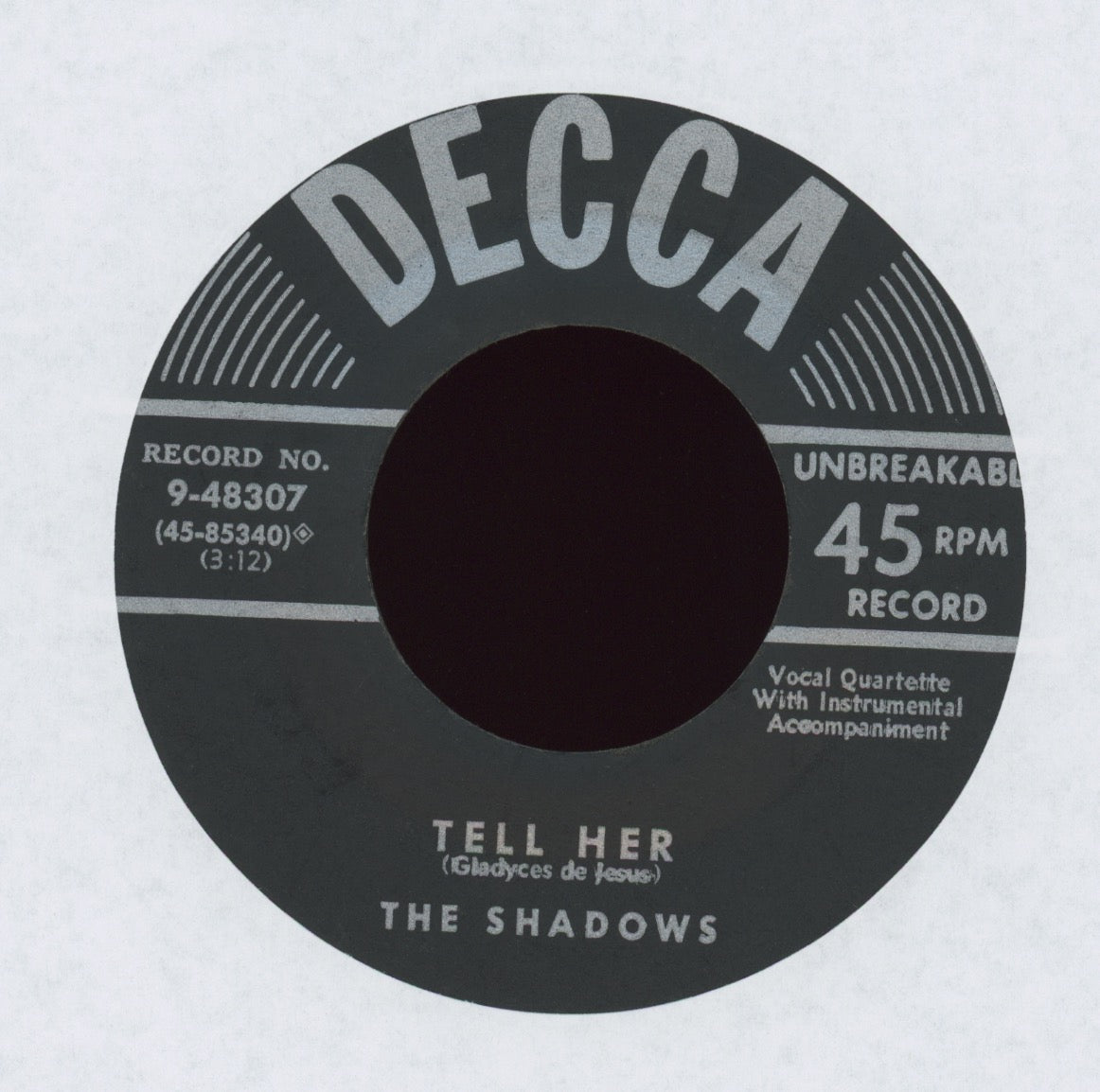 The Shadows - Don't Be Bashful on Decca