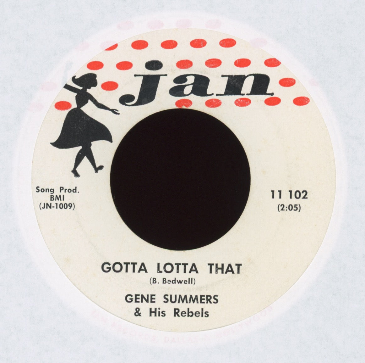 Gene Summers And His Rebels - Gotta Lotta That / Nervous on Jan