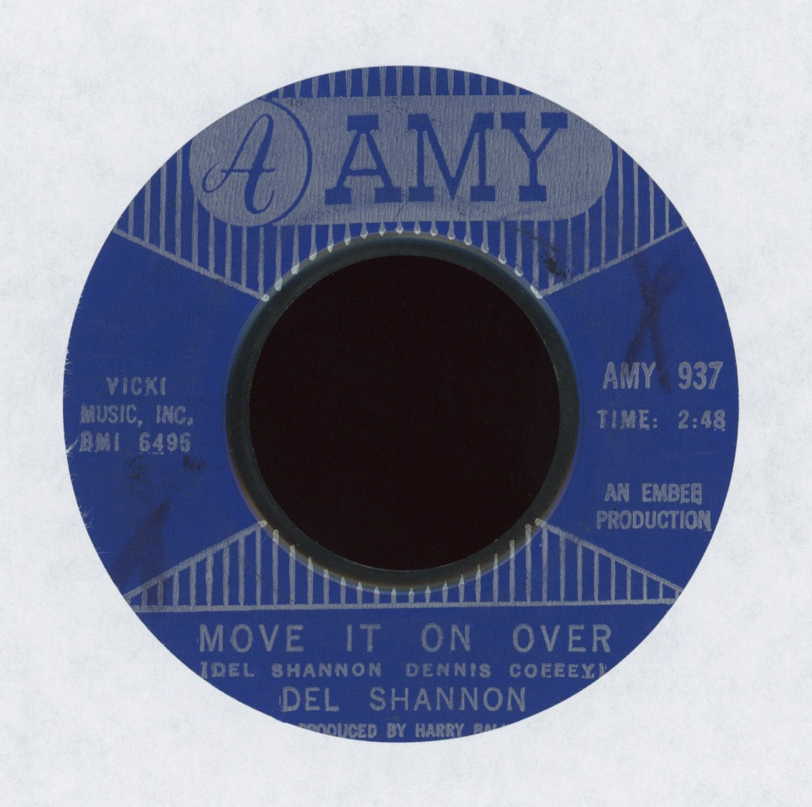 Del Shannon - Move It On Over on Amy