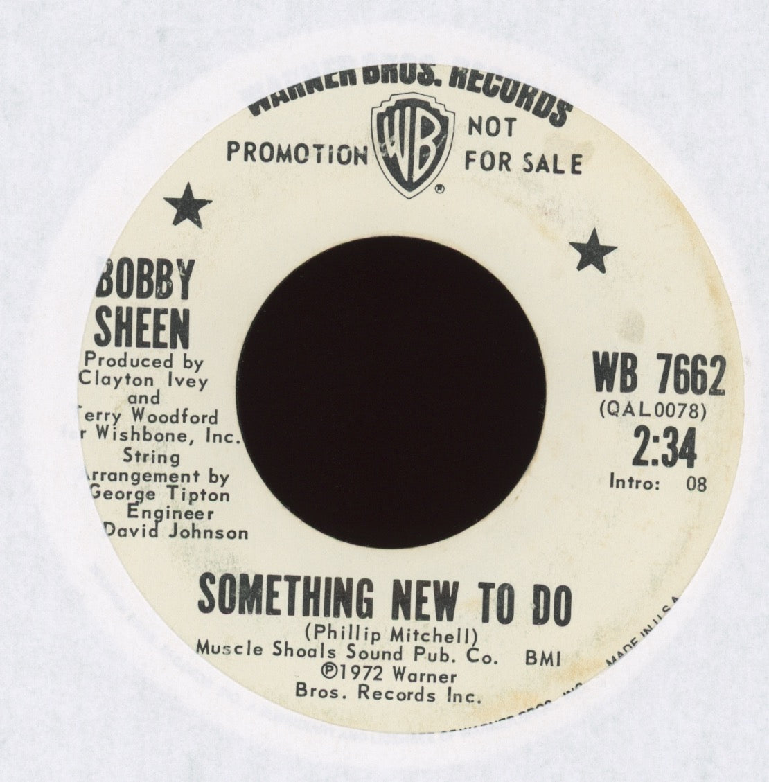 Bobby Sheen - Something New To Do on Warner Bros Promo