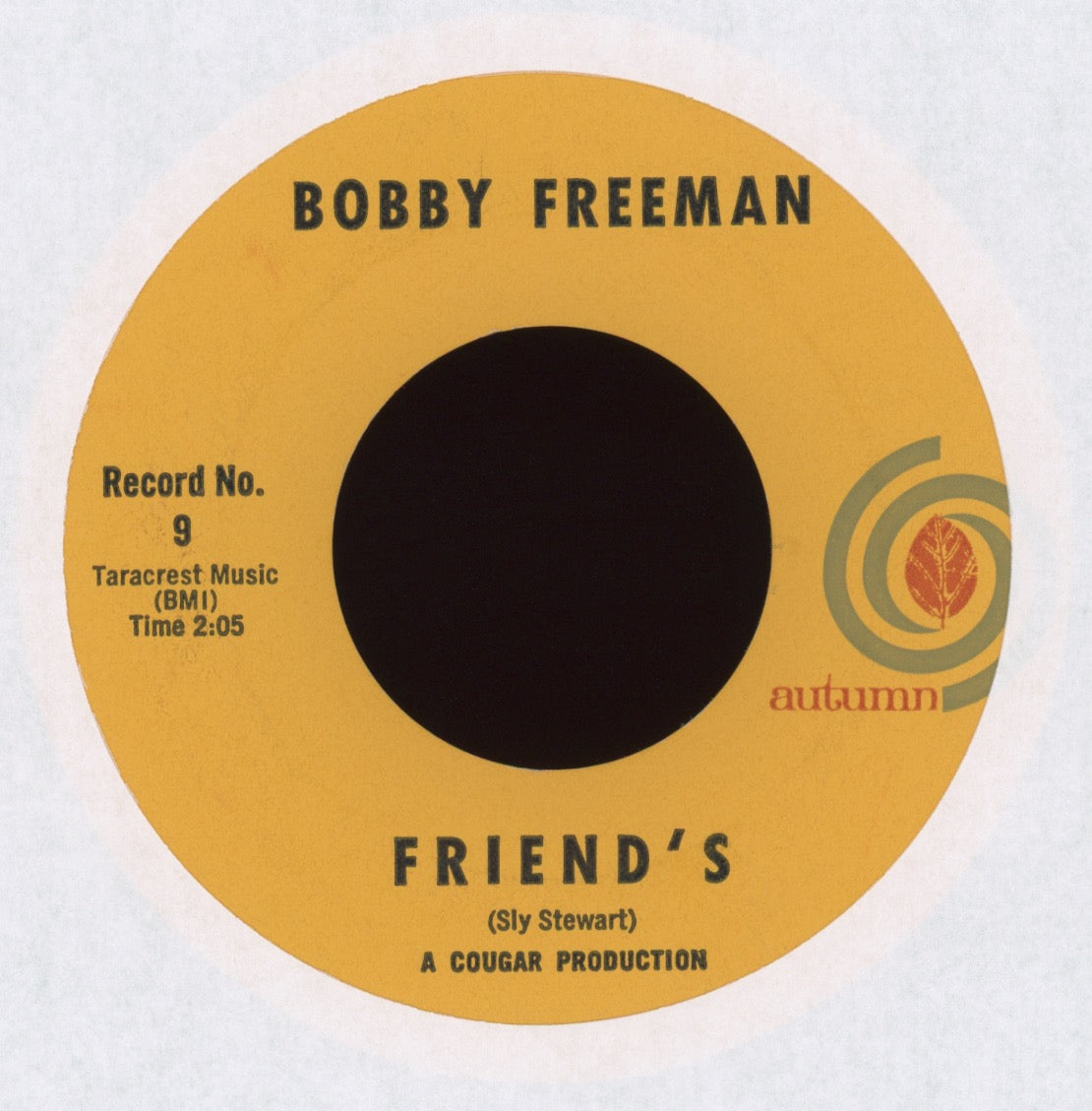 Bobby Freeman - I'll Never Fall In Love Again on Autumn