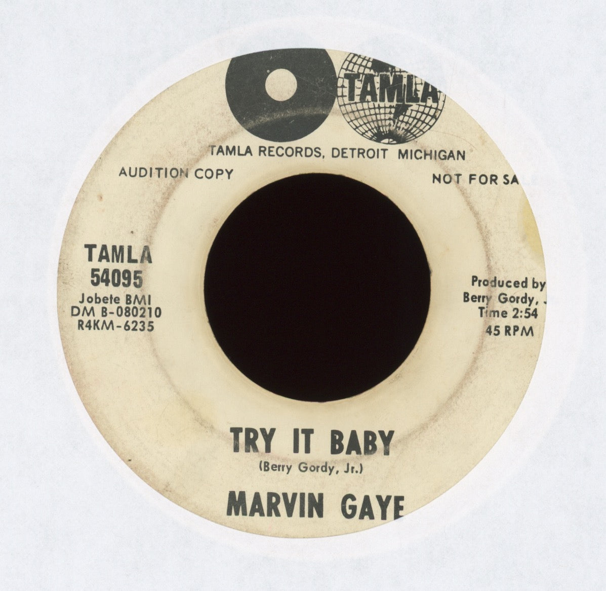 Marvin Gaye - Try it Baby on Tamla Promo Soul 45