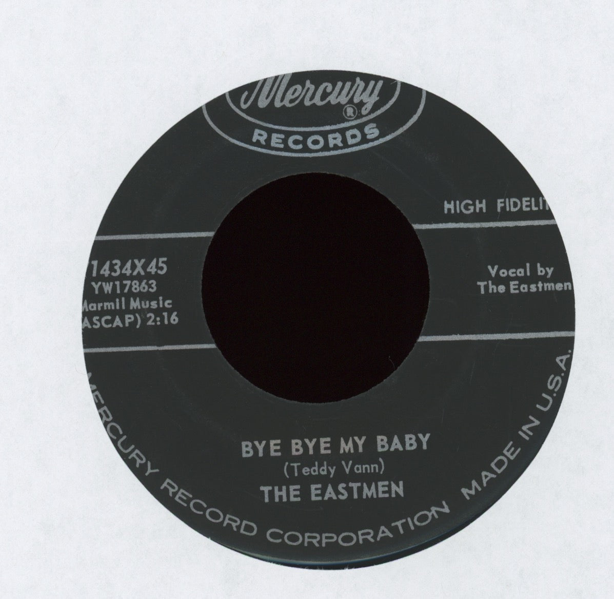 The Eastmen - Lover Come Home on Mercury R&B Doo Wop 45