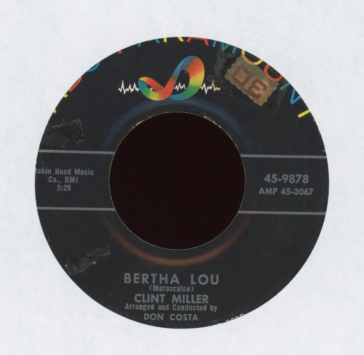 Clint Miller - Bertha Lou on ABC Paramount Rockabilly 45
