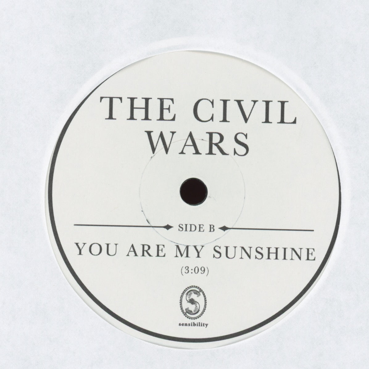 The Civil Wars - Barton Hollow on Sensitivity Music Ltd Edition 7" With Pic Sleeve