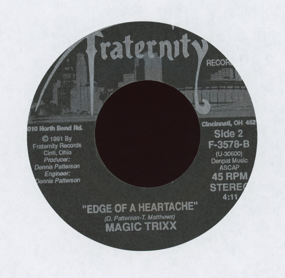Magic Trixx - Edge of a Heartache on Fraternity AOR Hard Rock 45