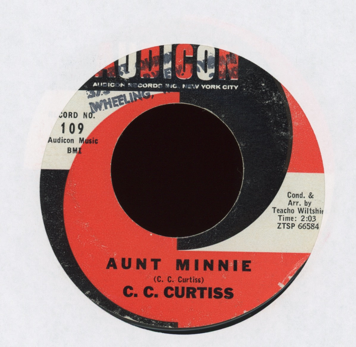 C. C. Curtiss - Aunt Minnie on Audicon R&B 45