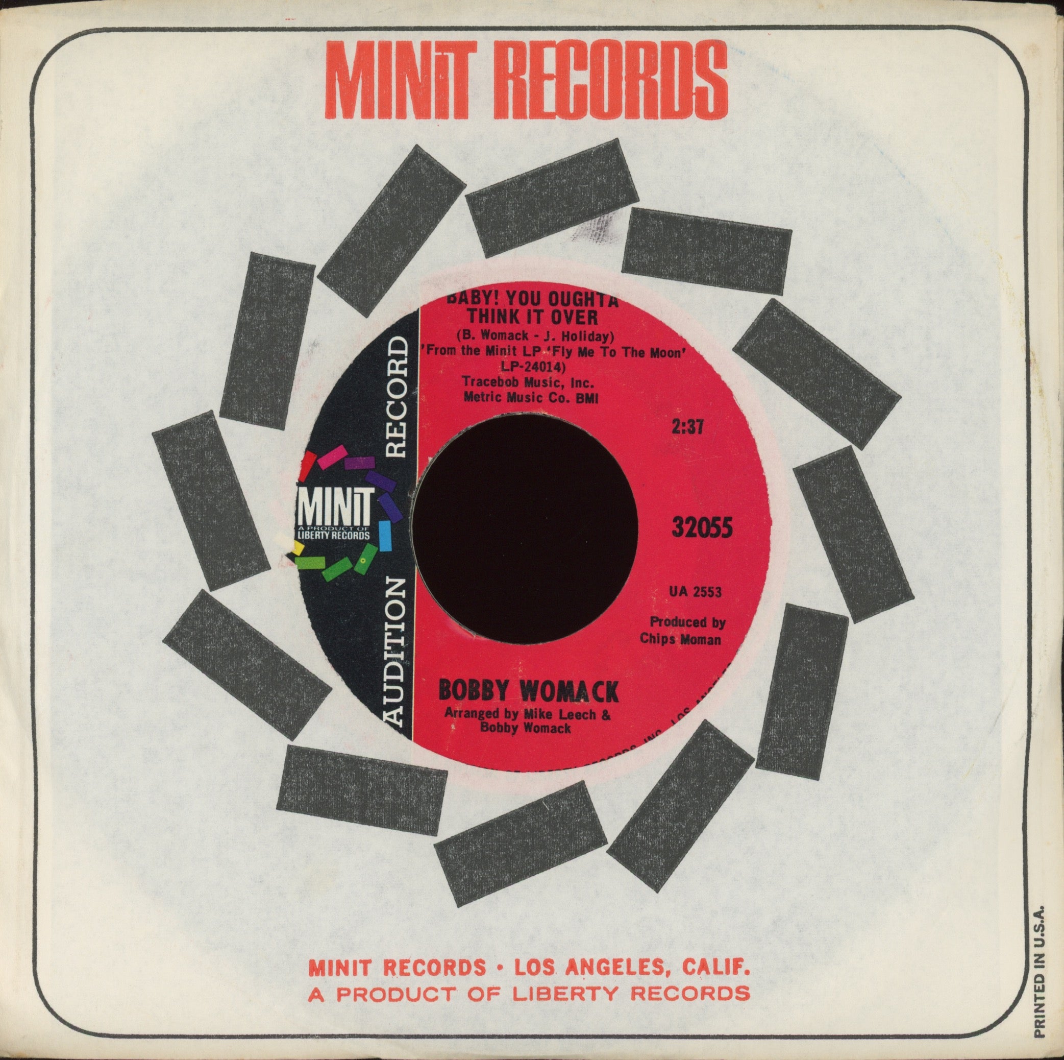 Bobby Womack - California Dreamin' on Minit Promo Funk 45