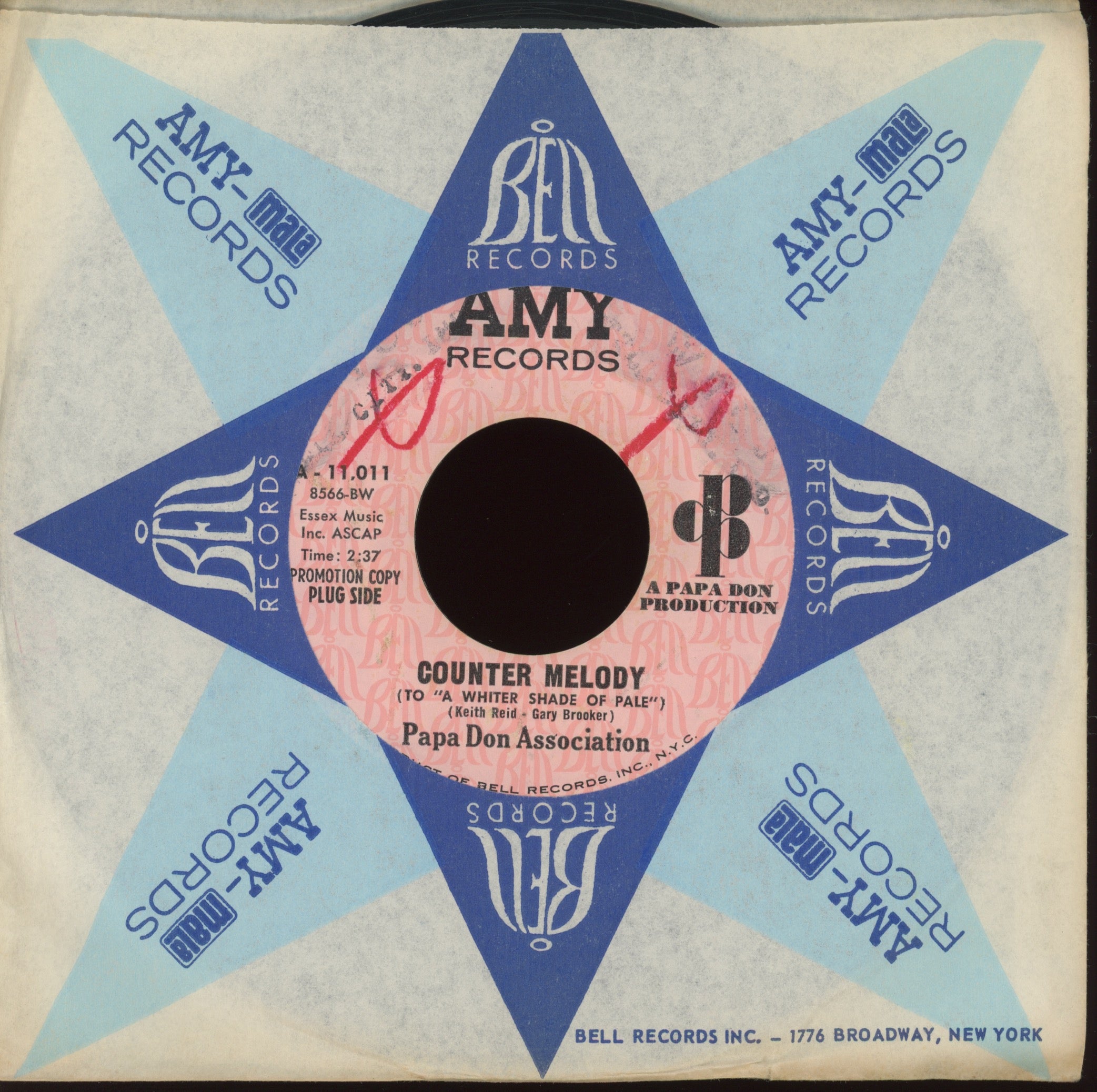 Don Schroeder - Souled Out on Amy Promo Mod Soul Funk 45