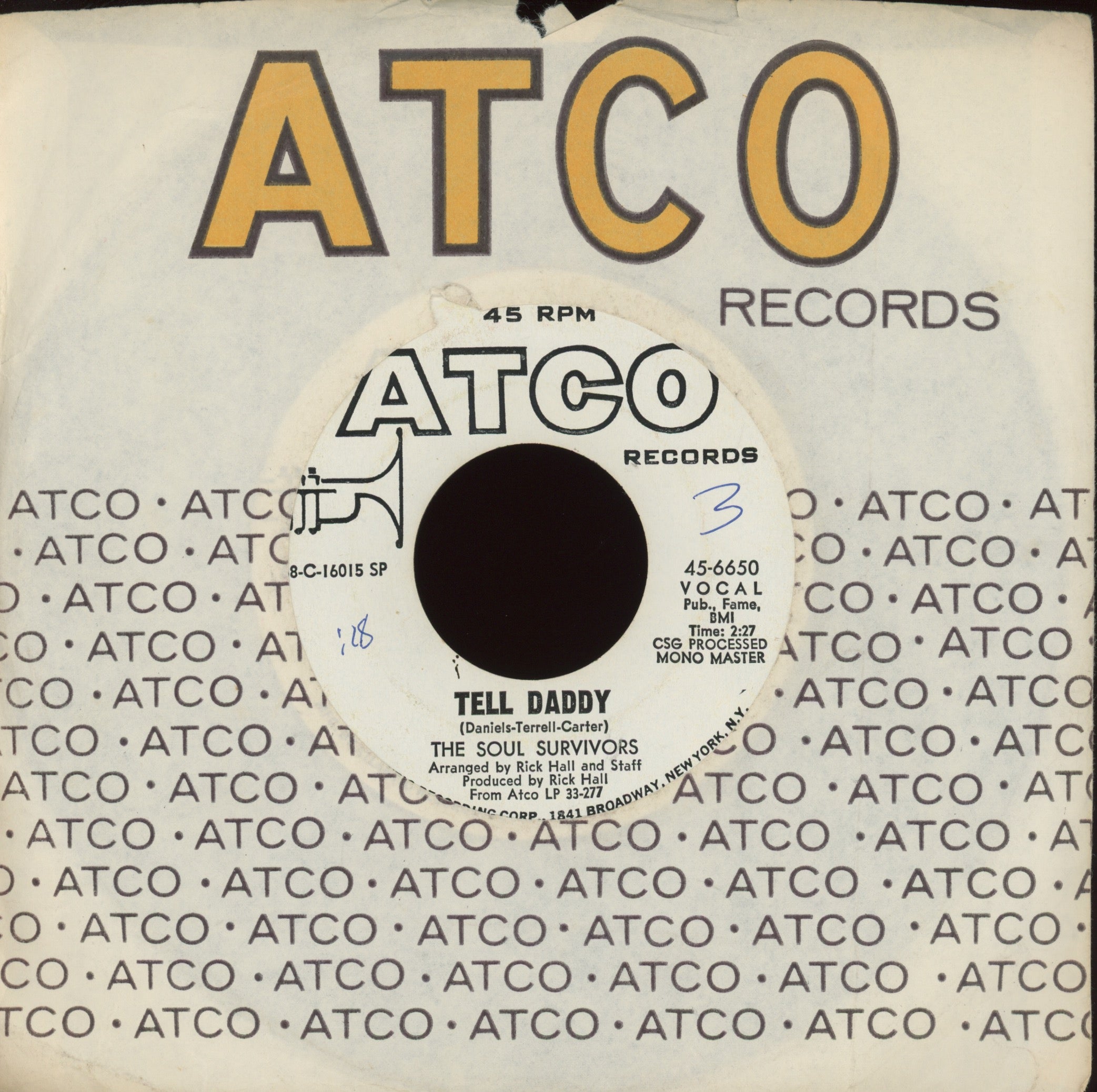 Soul Survivors - Mama Soul on Atco Promo Northern Soul 45