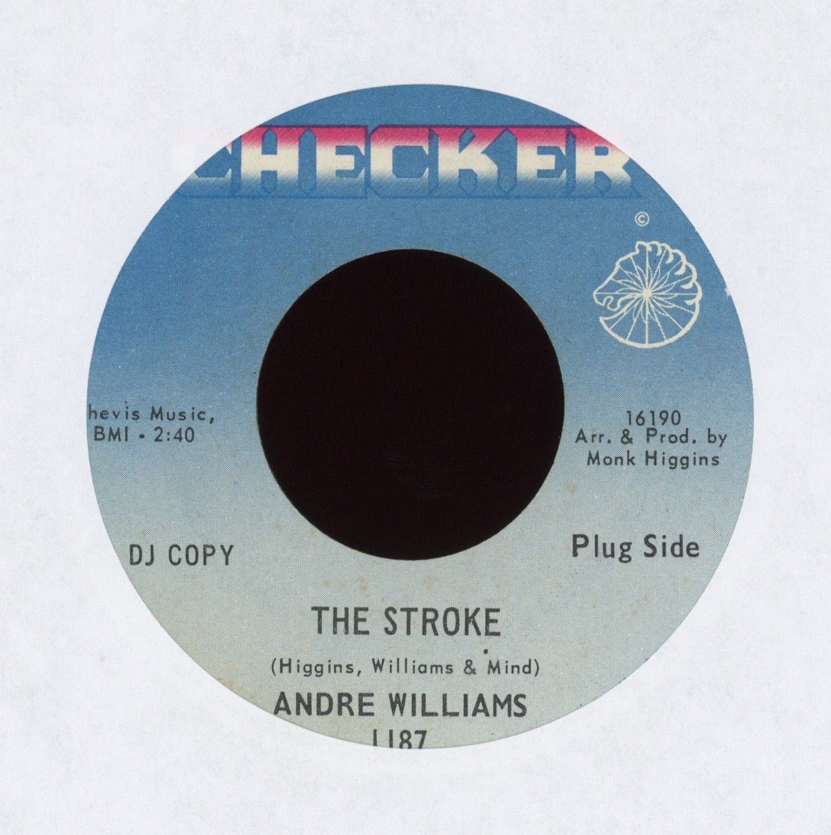 Andre Williams - The Stroke on Checker Promo Funk 45