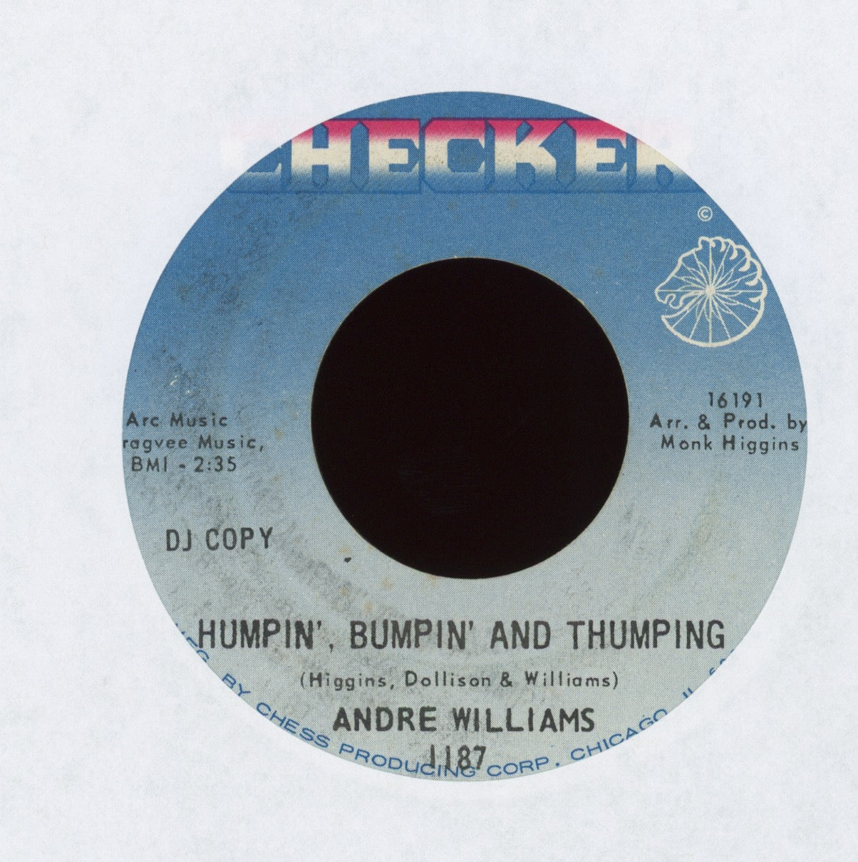 Andre Williams - The Stroke on Checker Promo Funk 45