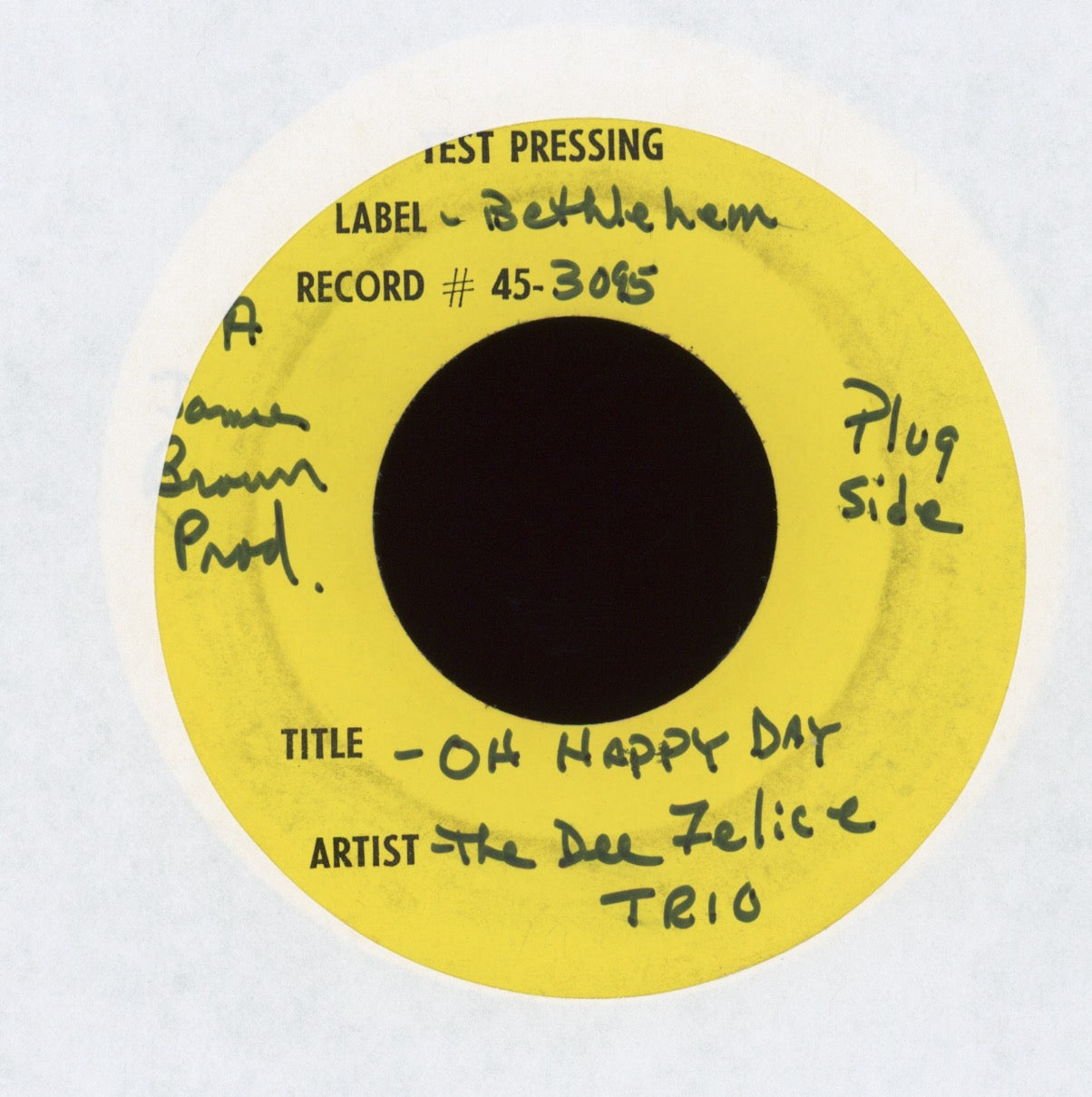 Dee Felice Trio - There Was A Time on Bethlehem Rare Test Press 45