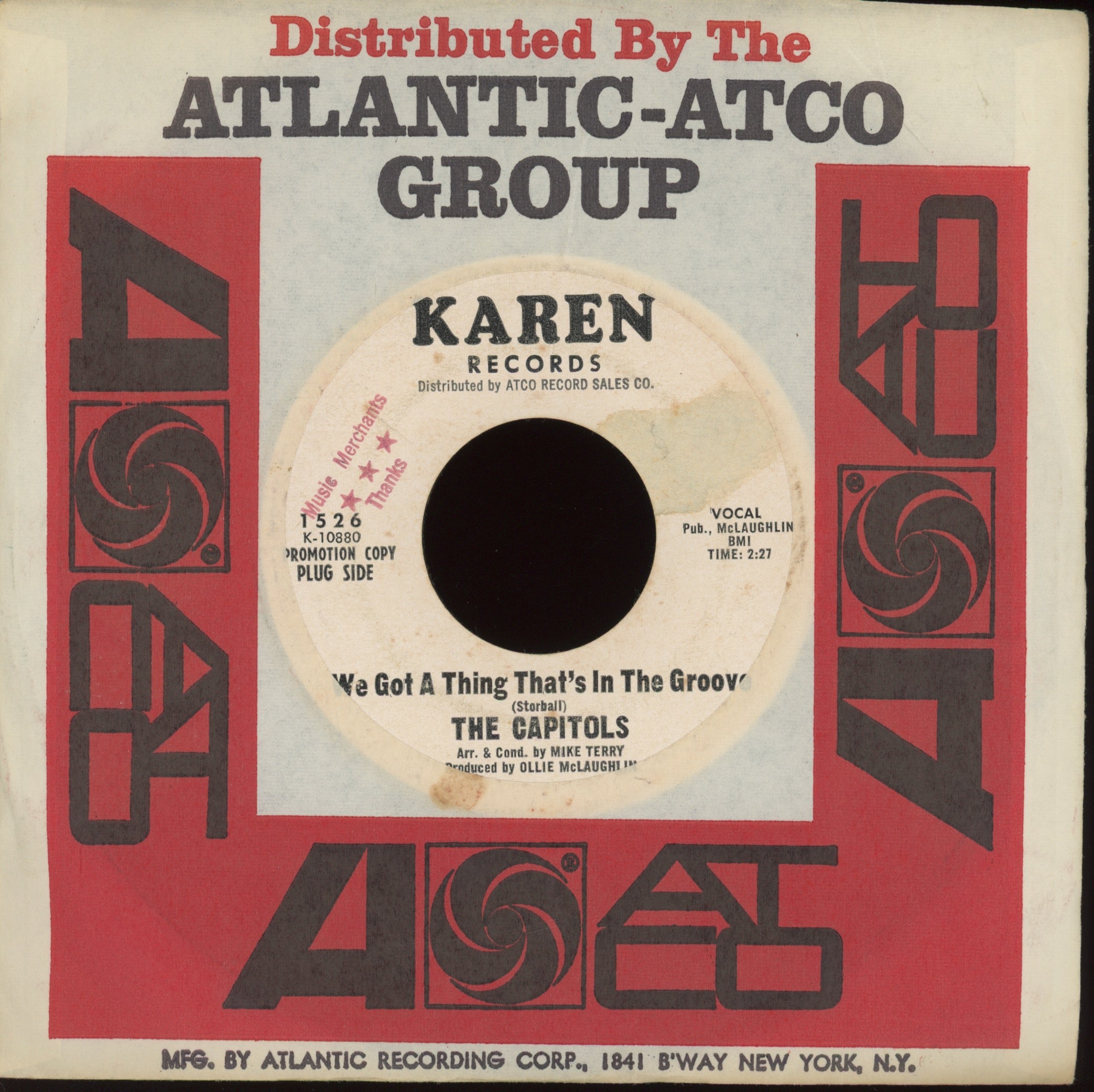 The Capitols - Tired Running From You on Karen Promo Northern Soul 45