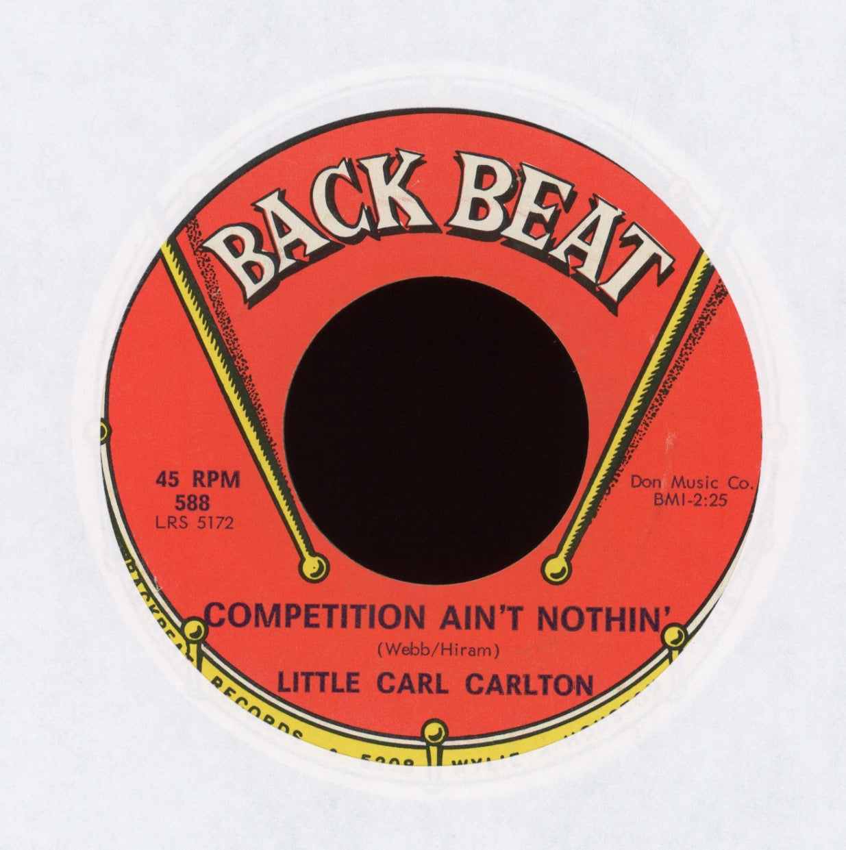 Carl Carlton - Competition Ain't Nothin' on Back Beat Northern Soul 45