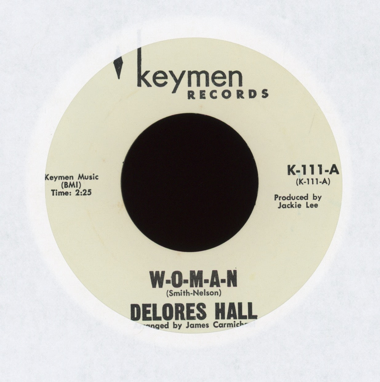 Delores Hall - W-O-M-A-N on Keymen Funk 45