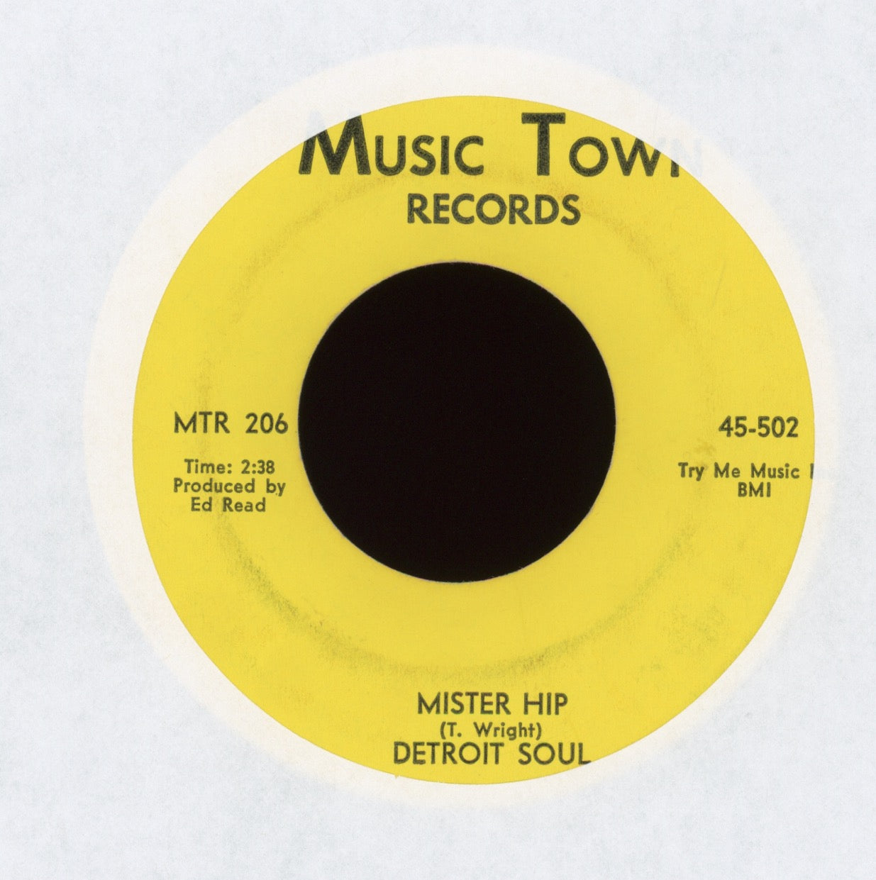 Detroit Soul - All Of My Life on Music Town Northern Soul 45