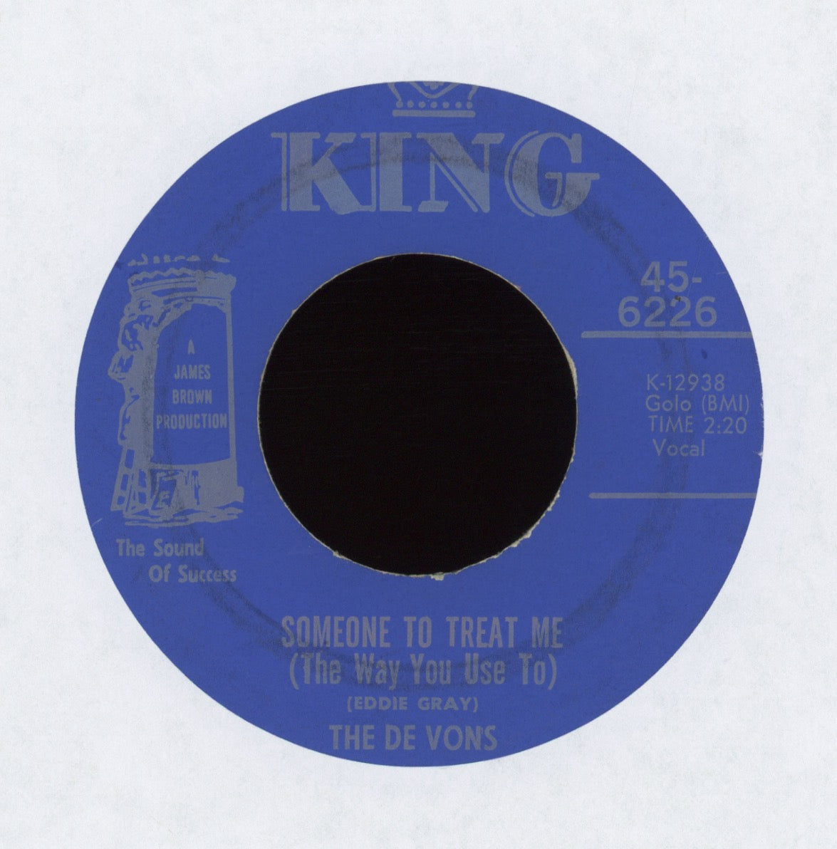 The De Vons - Someone To Treat Me (The Way You Use To) on King Northern Soul 45