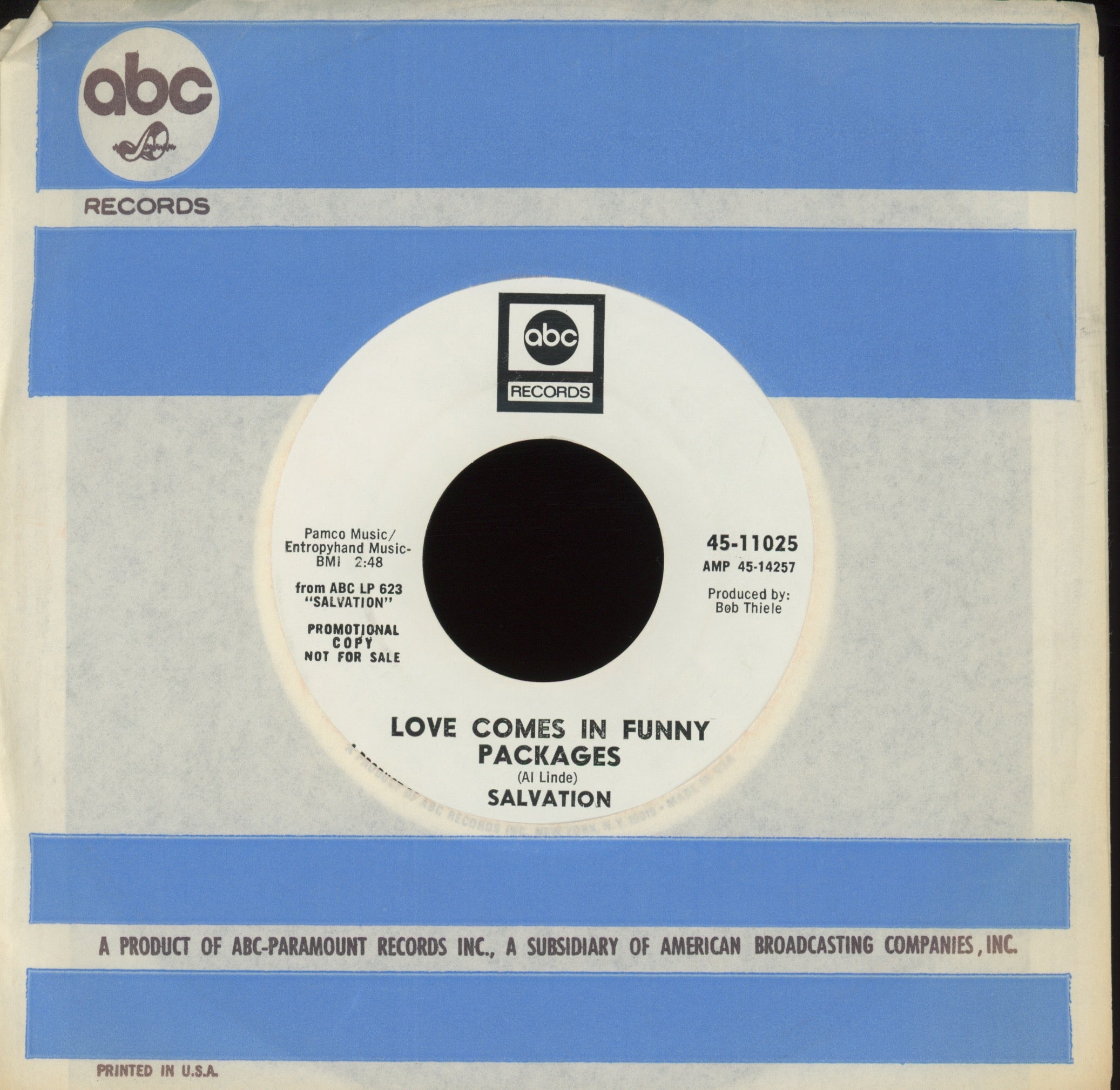 Salvation - Think Twice on ABC Promo Garage Fuzz Psych Dancer 45