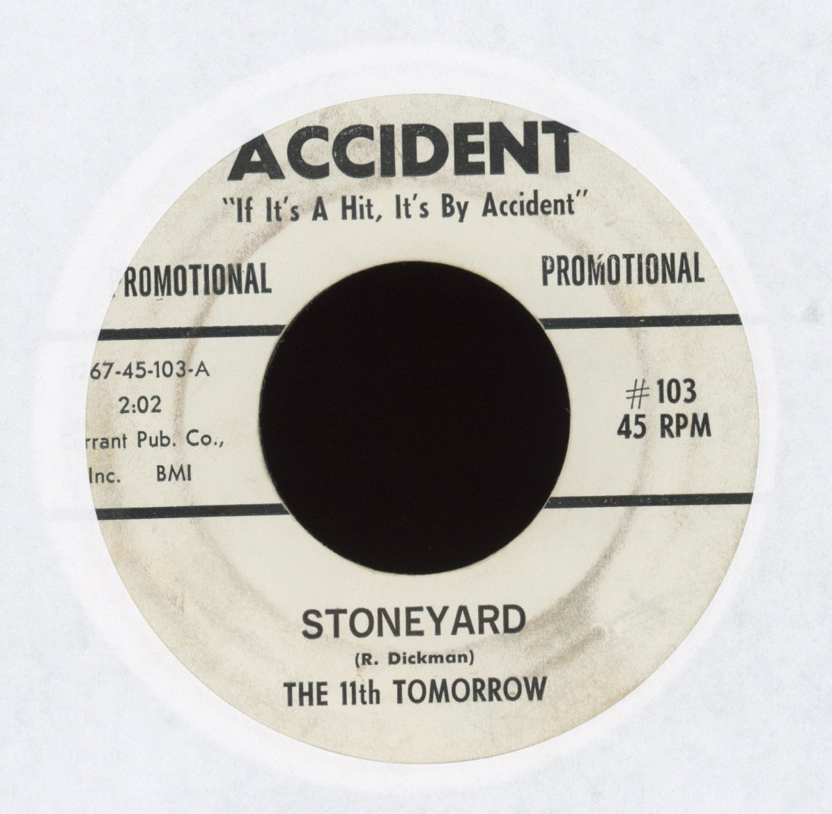 The 11th Tomorrow - Stoneyard on Accident Promo Garage Psych 45