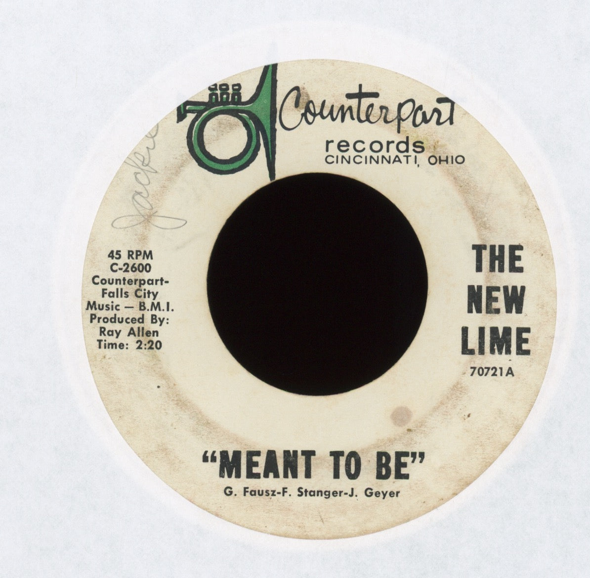 The New Lime - The Perfect Girl on Counterpart Garage 45