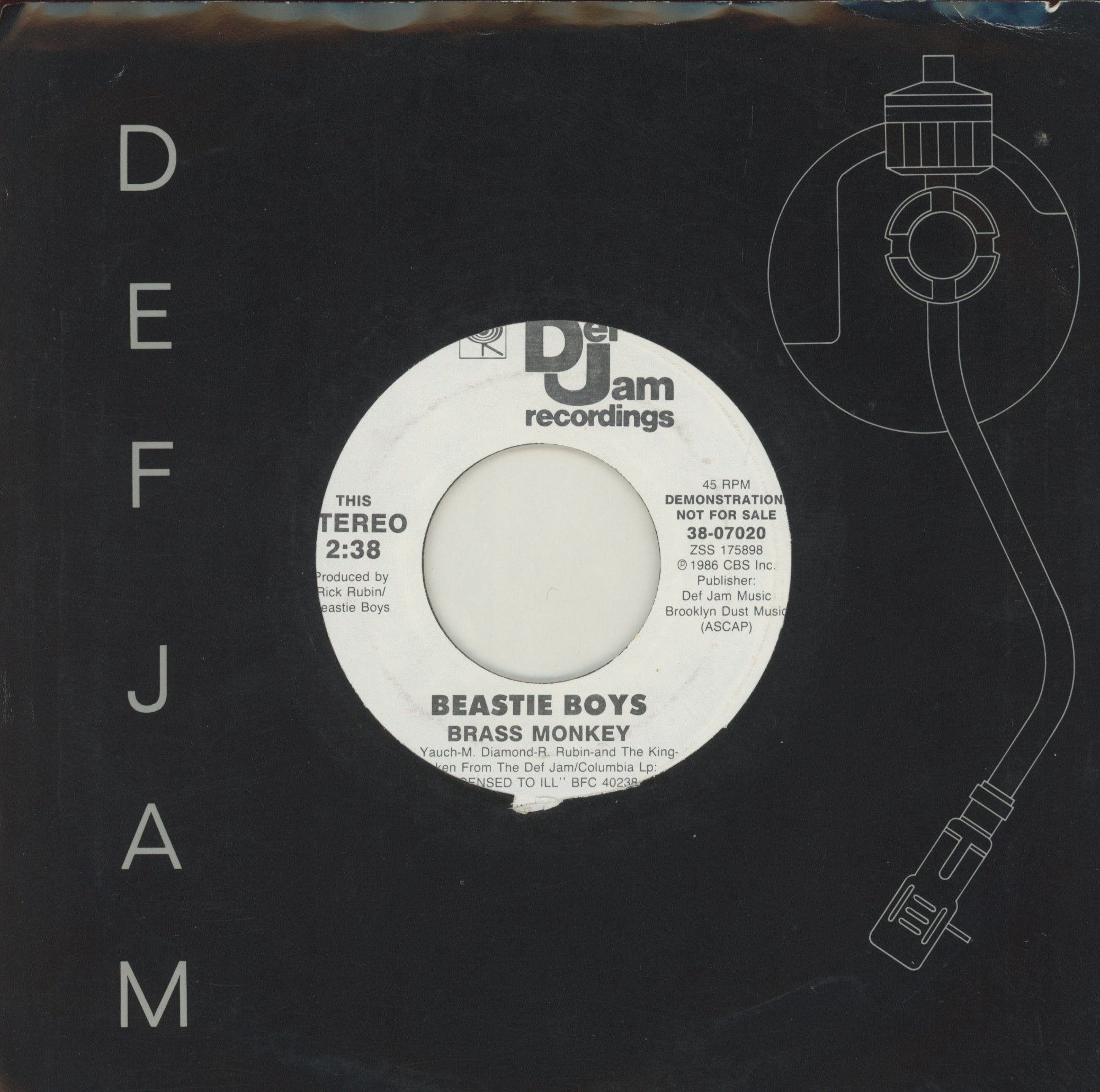 Beastie Boys - Brass Monkey on Def Jam Promo