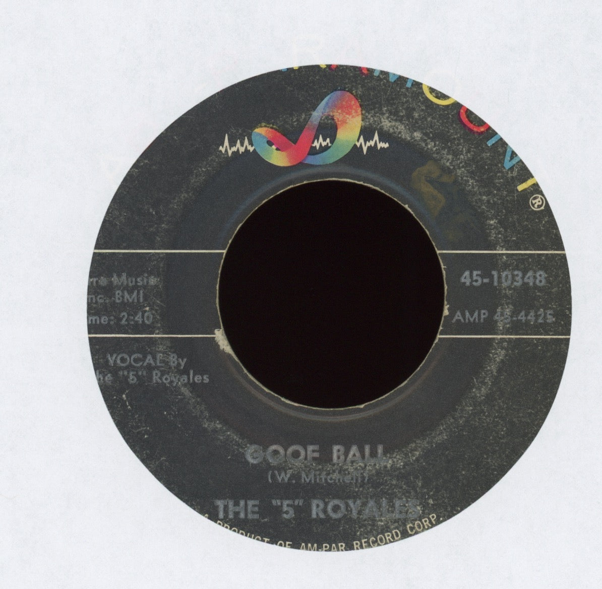 The 5 Royales - Catch That Teardrop on ABC Paramount Northern Soul 45