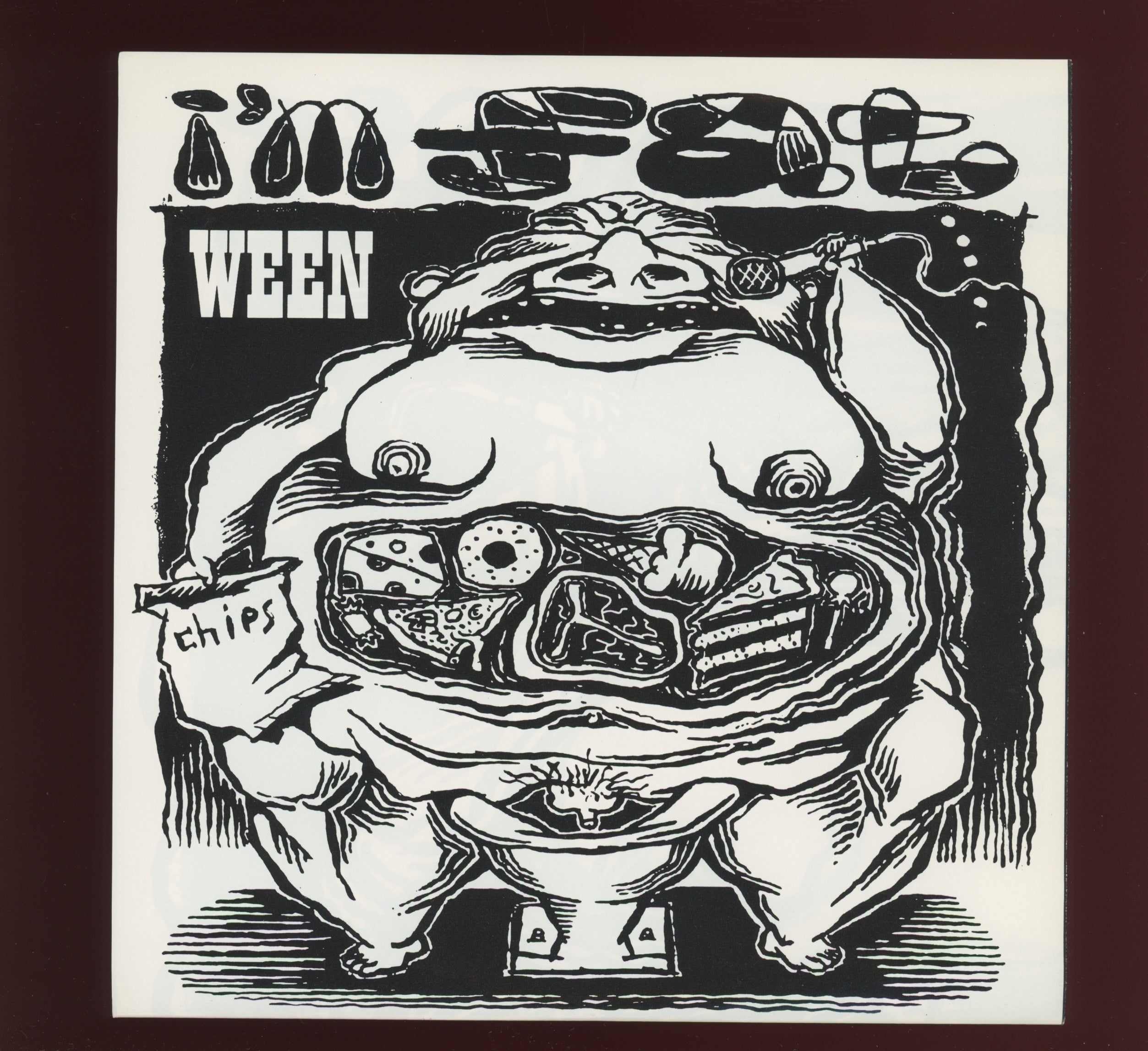 Ween - I'm Fat on Vital Music Clear Vinyl 45 With Picture Sleeve
