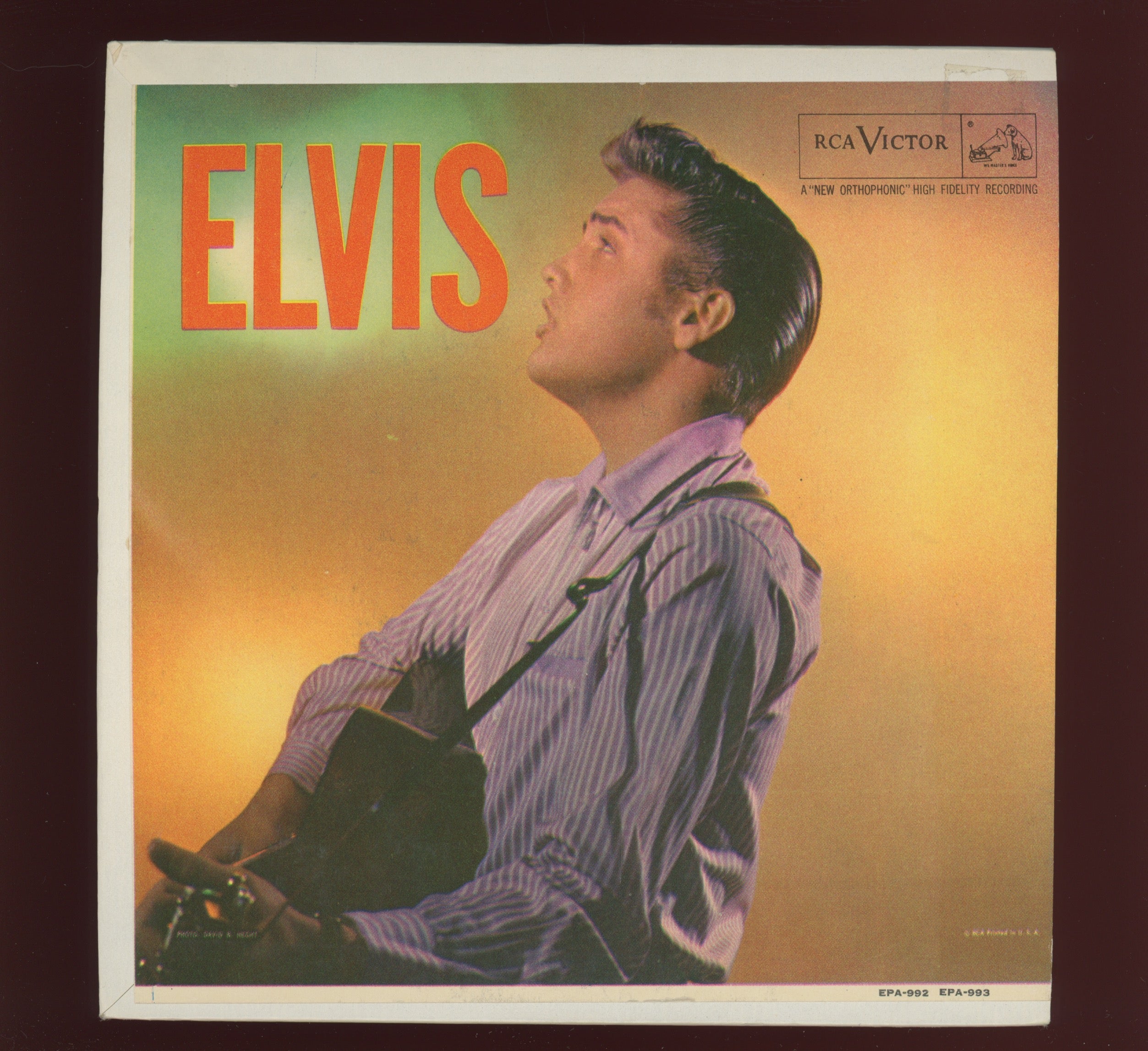 Elvis Presley - Elvis, Volume 2 on RCA EPA 993 Rare Orange Label 45 EP With Cover