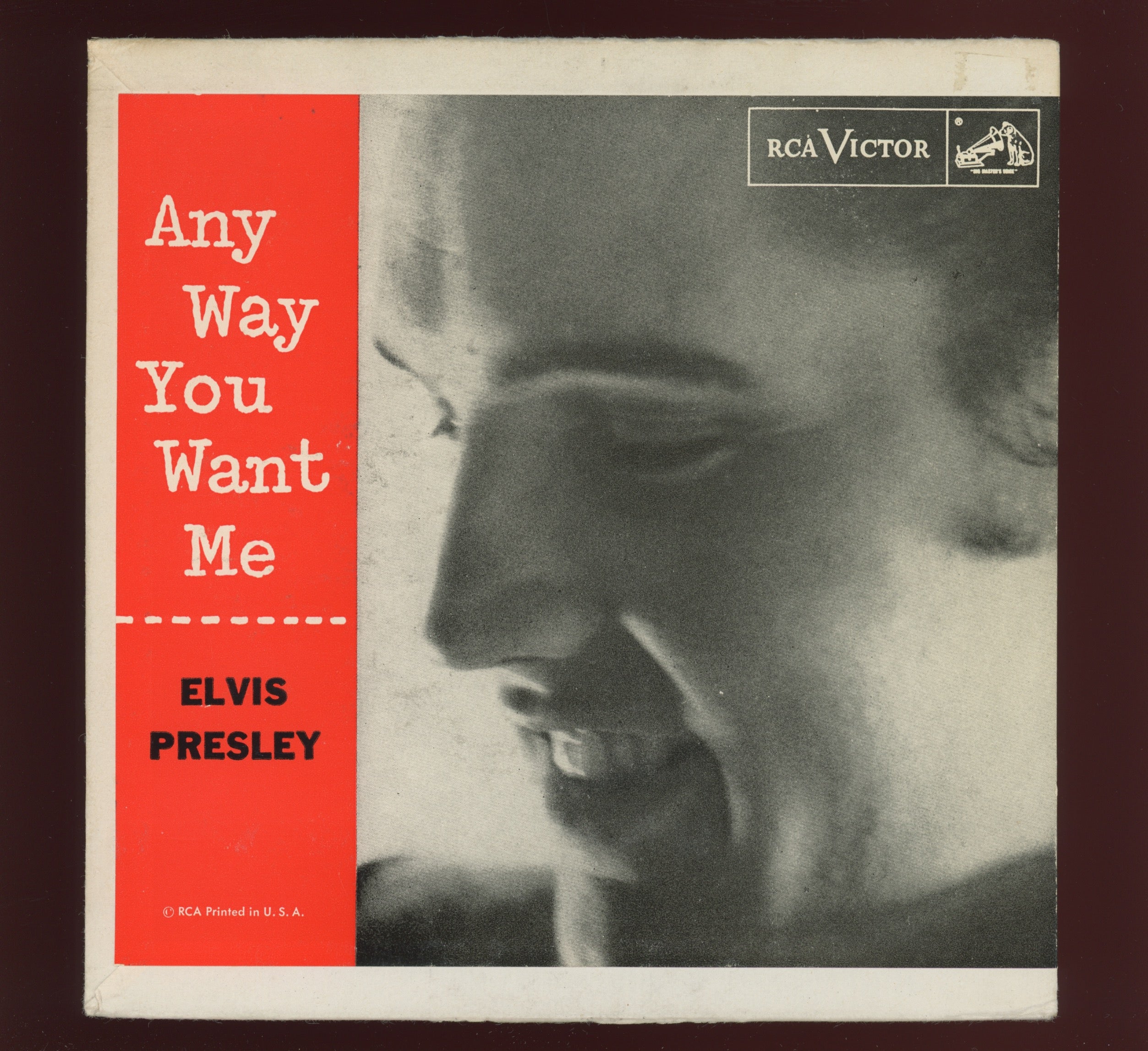 Elvis Presley - Any Way You Want Me on RCA EPA 965 Rare Orange Label EP 45 With Cover