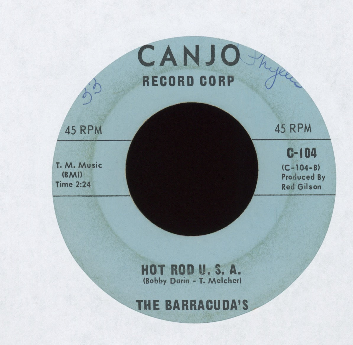 The Barracudas - Boss Barracuda on Canjo Hot Rod Surf 45