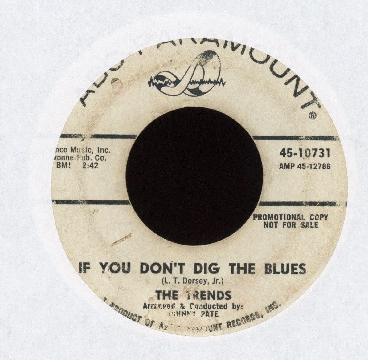 The Trends - Not Too Old To Cry on ABC Paramount Promo Northern Soul 45