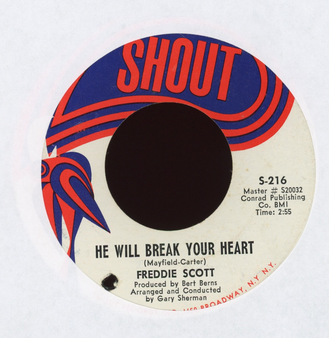 Freddie Scott - I'll Be Gone on Shout Nothern Soul 45