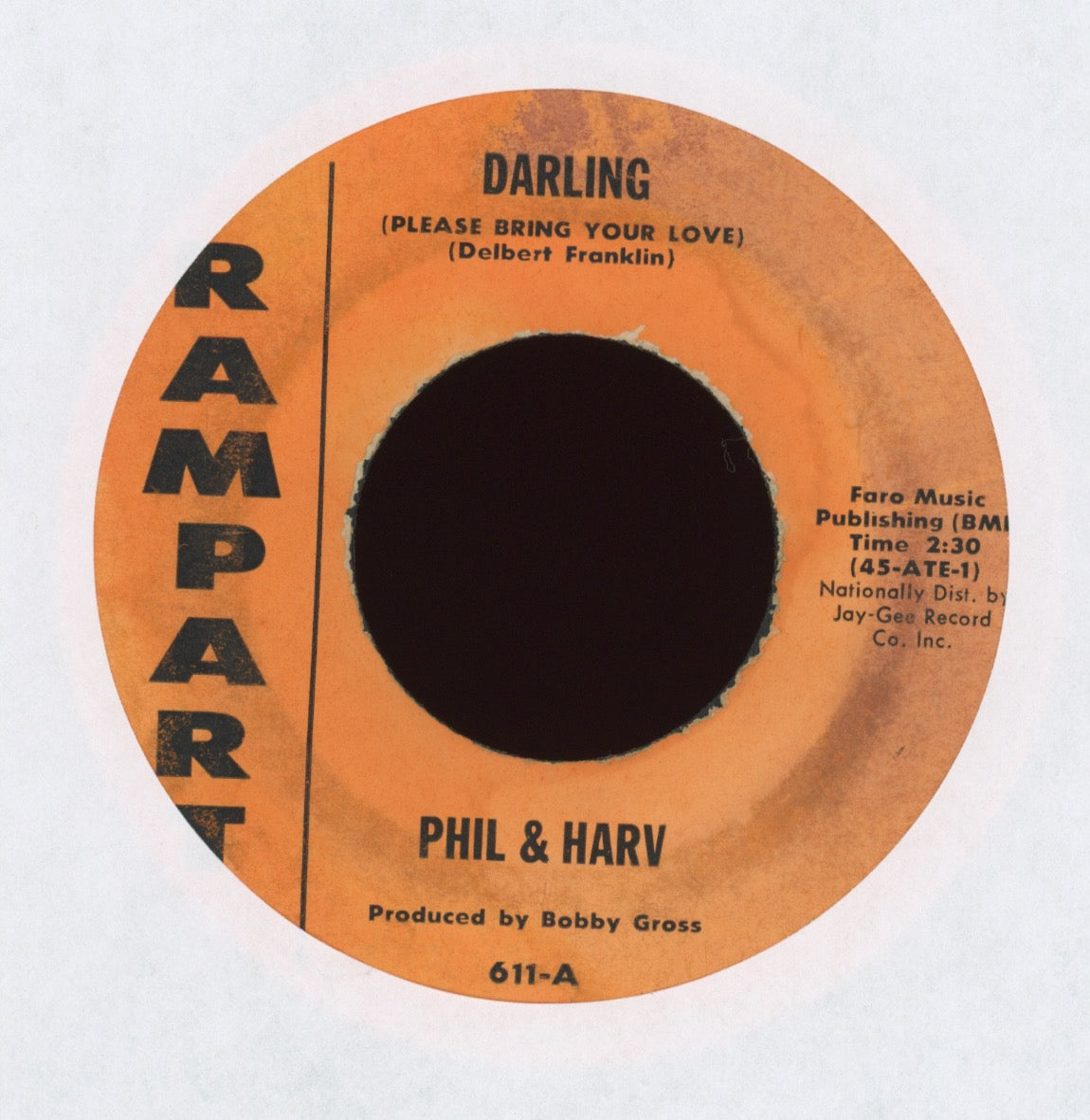 Phil And Harv - Darling (Please Bring Your Love) on Rampart R&B Doo Wop 45
