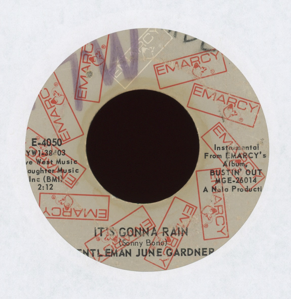 Gentleman June Gardner - It's Gonna Rain on Emarcy Mod Soul 45