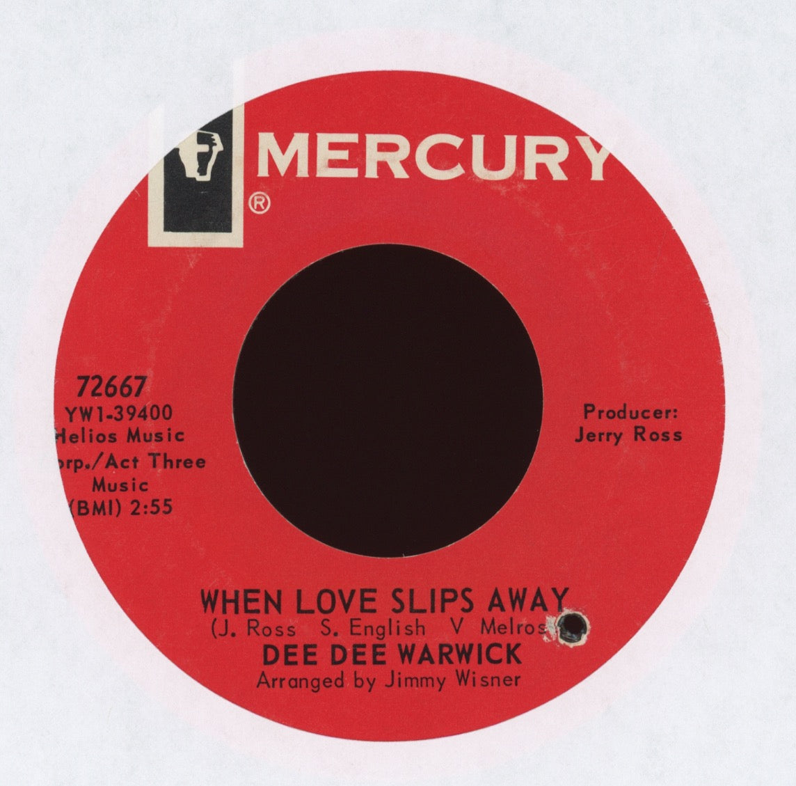 Dee Dee Warwick - When Love Slips Away on Mercury Northern Soul 45