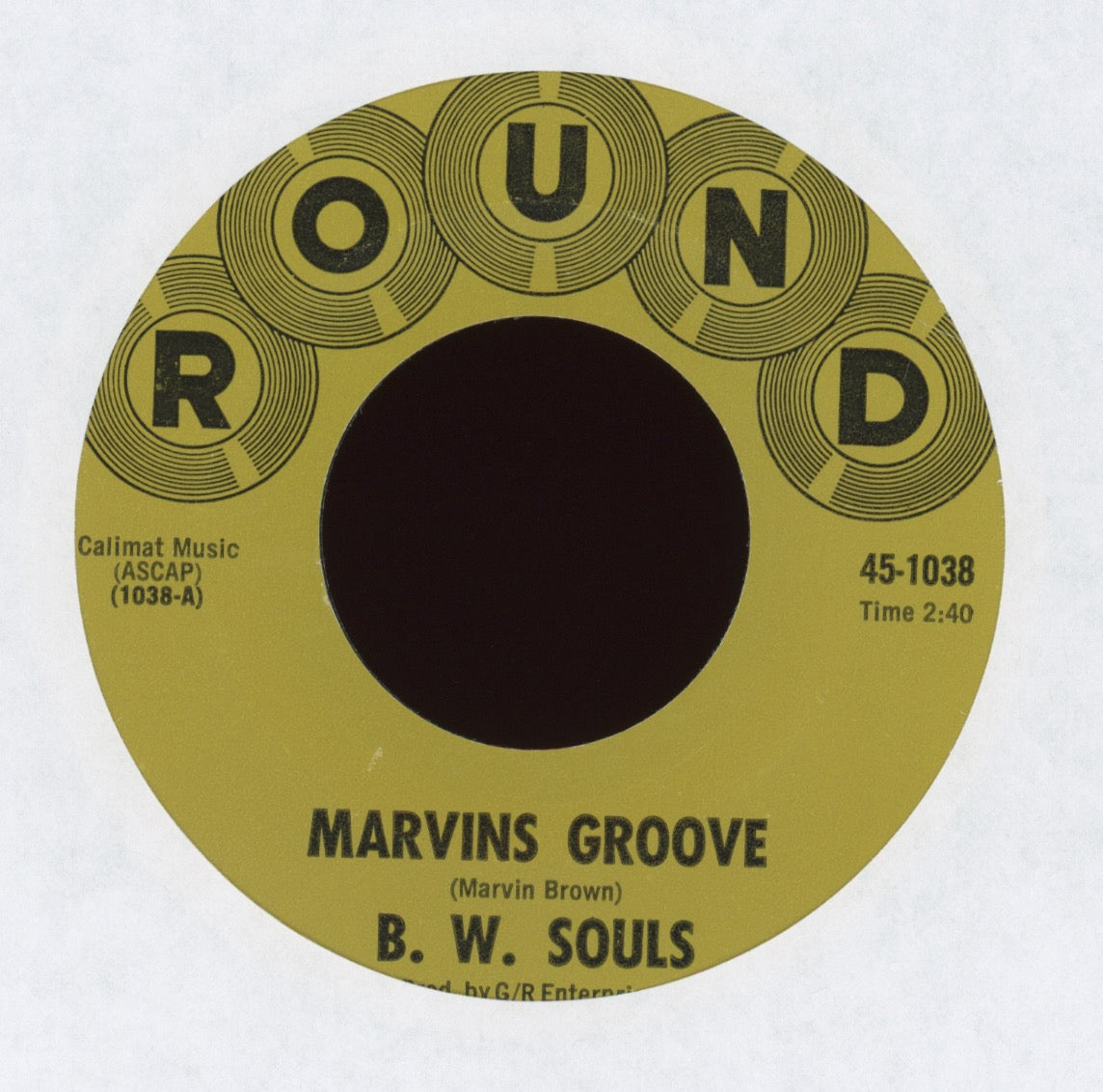 B. W. Souls - Marvins Groove on Round Funk 45