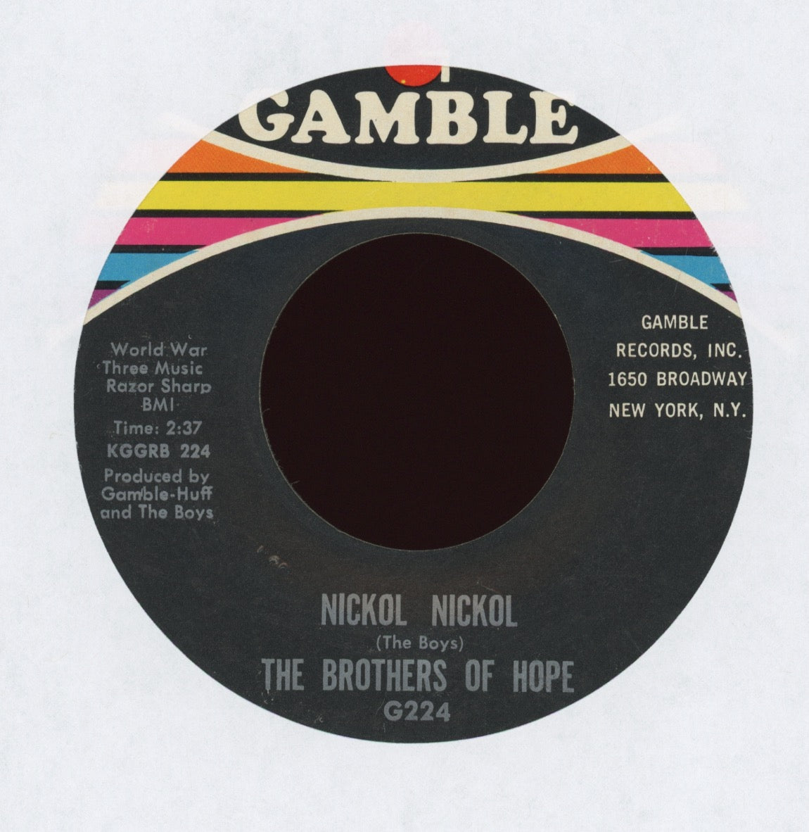 Brothers Of Hope - Nickol Nickol on Gamble Funk 45 Breaks