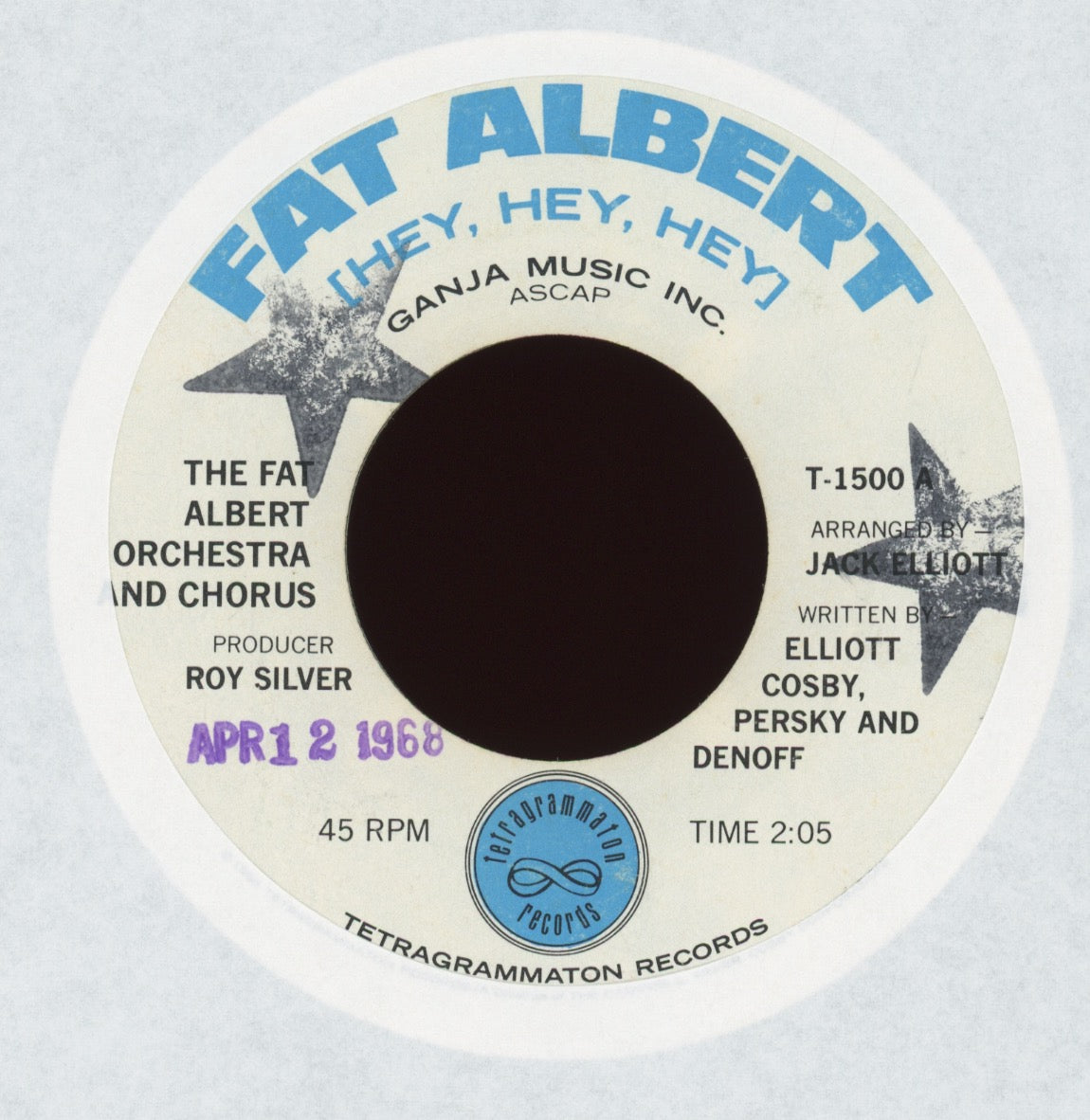 Fat Albert Orchestra - Fat Albert (Hey, Hey, Hey) on Tetragrammaton Funk 45