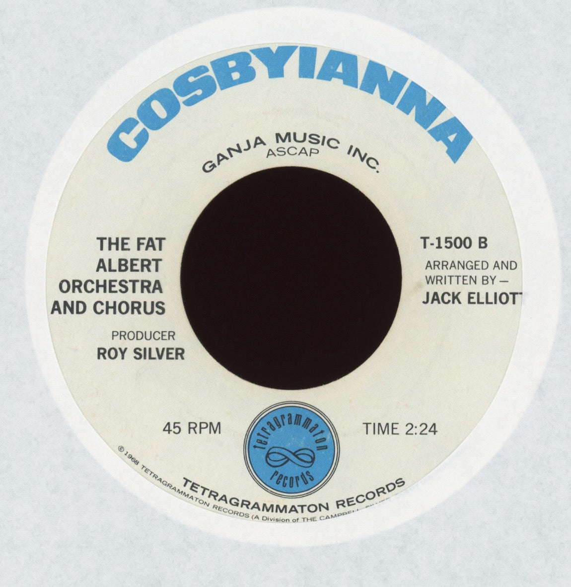 Fat Albert Orchestra - Fat Albert (Hey, Hey, Hey) on Tetragrammaton Funk 45